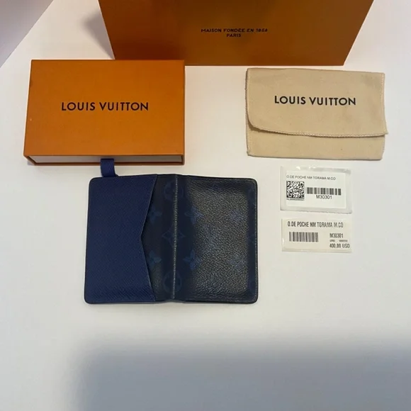 Louis Vuitton M30301 Monogram Pocket Organizer - Blue - Picture 5 of 6